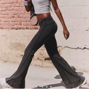 Free People Charcoal Flare Pants